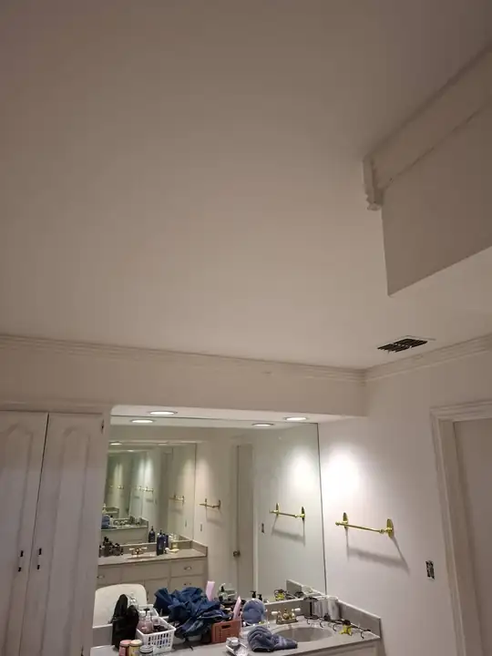 The same vanity after painting